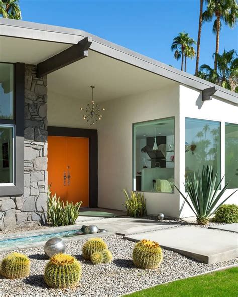 mid century modern exterior colors